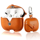 PU Leather Earphone Protective Pouch with Buckle for Apple Airpods Pro 3