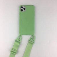 Travel Lanyard Silicone Cover with Neck Strap for iPhone 11