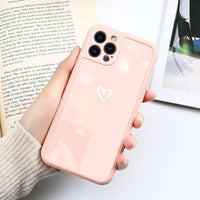 Heart Flowers Soft TPU Silicone Case For iPhone 12 11 Series