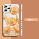 Beautiful Watercolor Flowers TPU Case For iPhone 14 13 12 series