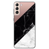 Marble Soft Silicone Phone Case For Samsung S21 Series