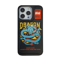 Luxury Dragon Electroplated Leather Case For iPhone 15 14 13 series