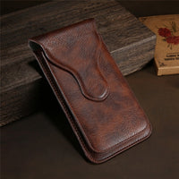 Universal Leather Flip Phone Bag Case For iPhone X 8 7 6 Plus