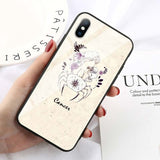 Black Super Bright Cover Zodiac Signs Constellation Gloss Phone Case for iPhone 11 Series