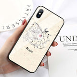 Black Super Bright Cover Zodiac Signs Constellation Gloss Phone Case for iPhone 11 Series
