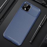 Silicone Carbon Fiber Soft TPU Shockproof Case Cover For Google Pixel 3A XL 4 XL