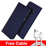 Wallet Case For Samsung Galaxy S9 S9 Plus + 1 Free Cable