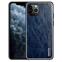 Genuine Leather Retro Vintage Case Original 360 Soft TPU Full Protective Cover for iPhone 11 Pro Max