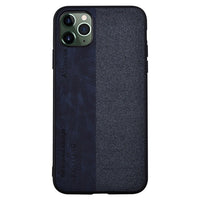 Fabric Cloth Texture Splice Leather Grain Heavy Duty Protection Case For iPhone 11 Pro MAX X XS XR
