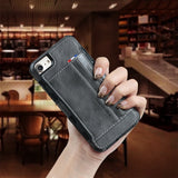 Leather Cases For iPhone X 8 7 6 Plus Multi Card Holders