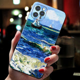 3D Art Oil Painting Soft Case For iphone 12 11 Pro Max