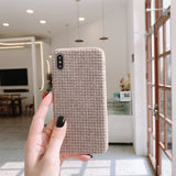 Soft Plush Fabric Phone Case for Iphone 11 Pro MAX X XR XS MAX