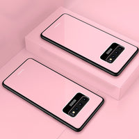 Armor Shockproof Plexiglass + Soft Silicon Fram Case for Samsung S10 5G S10e S10Plus