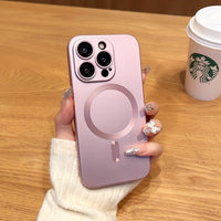 Luxury Soft Silicone Matte Magnetic Wireless Charging Case For iPhone 14 13 12 11 Series