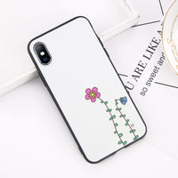 Palm Leaf Flower Phone Case For iphone X 8 7 6 6s Plus