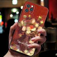 3D Art Oil Painting Soft Case For iphone 12 11 Pro Max