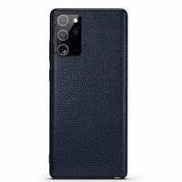 Genuine Leather Soft Cover Lychee Grain Phone Case for Samsung Note 20 Series