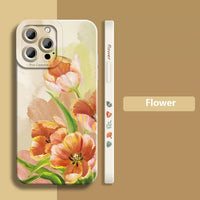 Beautiful Watercolor Flowers TPU Case For iPhone 14 13 12 series