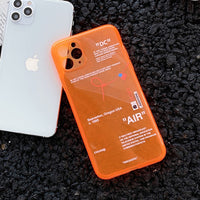Fluorescence Sport Clear Soft Silicon Case for iPhone 11 Series