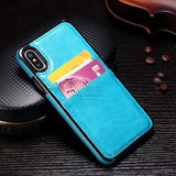 Luxury Business Style leather Back Cover For Apple iphone X XS Max XR