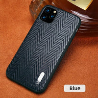 Genuine Cowhide Leather Bark Grain Heavy Duty Protection Case For Apple iPhone 11 Pro Max X XS Max XR