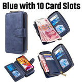 Detachable Magnetic Zipper Wallet Leather Case For iPhone 11 Series
