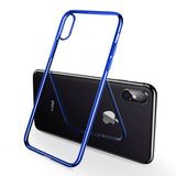 Ultra Thin Transparent Color Slim TPU Back Case For iPhone XS MAX XR X