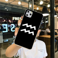 Zodiac Sign 12 Constellation DIY Luxury Phone Case for iPhone 11 Series