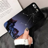 12 Constellations Zodiac Signs Black Cell Phone Case for iPhone 11 Series