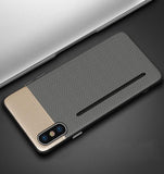 Super Slim Card Holder Leather Phone Case For iPhone X XS XR XS MAX 6 7 8 plus