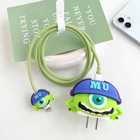 3D Cartoon Charger Cable Protective USB Charging 18/20W Silicone Cable For iPhone 14 13 12 series