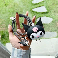 3D Cartoon Charger Cable Protective USB Charging 18/20W Silicone Cable For iPhone 14 13 12 series