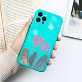 Heart Flowers Soft TPU Silicone Case For iPhone 12 11 Series