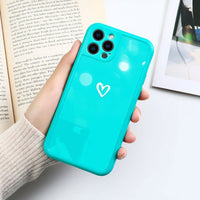 Heart Flowers Soft TPU Silicone Case For iPhone 12 11 Series