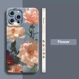 Beautiful Watercolor Flowers TPU Case For iPhone 14 13 12 series