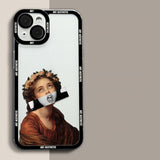 Art Aesthetic Clear Case For iPhone 14 13 12 series