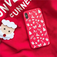 Cute Christmas Phone Case for iPhone X XS Max XR 8 Plus