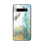 Luxury Jade Marble Glass Case For Samsung Galaxy S10 S10 Plus S10e S9 S8 Plus Note 9 Note 8