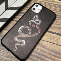 Luxury Brand 3D Snake Super Relief Soft Silicone Case for iPhone 11 Series