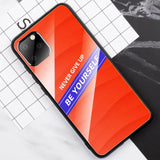 Tempered Glass Case Glass Back Cover For iPhone 11 Pro Max X XS XR XS MAX