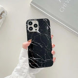 Fashion Marble Pattern Anti-Knock Soft Case for iPhone 15 14 13 12 series