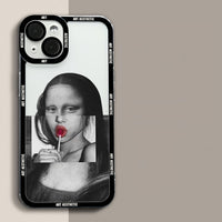 Art Aesthetic Clear Case For iPhone 14 13 12 series