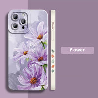 Beautiful Watercolor Flowers TPU Case For iPhone 14 13 12 series