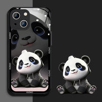 Cute Kungfu Panda Silicone Case For iPhone 14 13 12 series