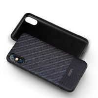 Business Suit Cloth Style Fabrics Case For iPhone X XS Max XR