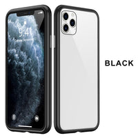 HD Tempered Glass Magnet Drop Protection Case For iPhone 11 Series