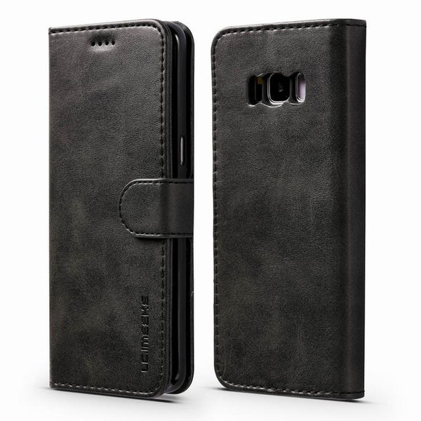 Luxury Leather Wallet Flip Cover For Funda Samsung S9 S9 Plus