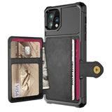 Credit Card PU Leather Flip Wallet Case for iPhone 11 Pro Max