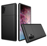 Slide Armor Wallet Card Slot Shockproof Cover For Samsung Note 10+ S10 S9 S8 Plus S10E