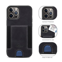 Leather Wallet Case for iPhone 13 12 11 Mini Pro Max
